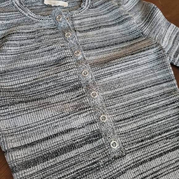 ALC Ribbed Henley Top XS - Picture 4 of 7